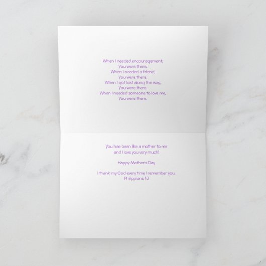 母の日 カード (内部)