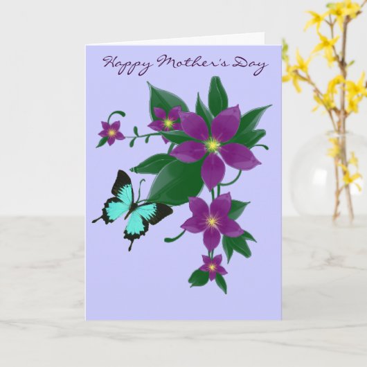 母の日 カード (黄色い花)