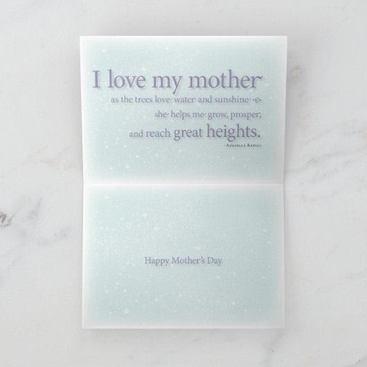 母の日 カード (内部)