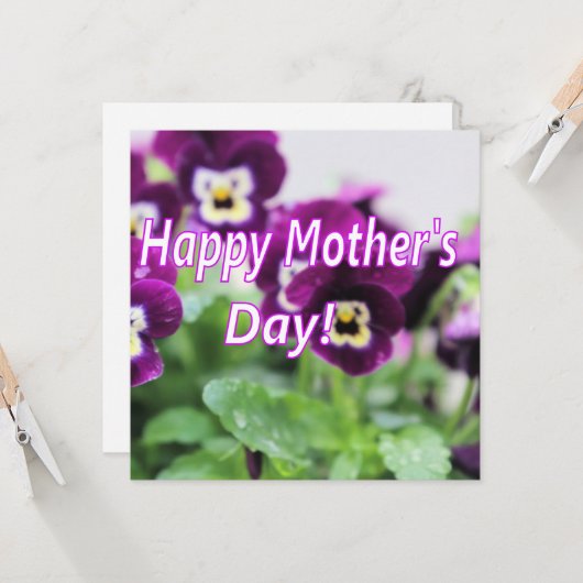 母の日 カード (正面/裏面インサイチュ)