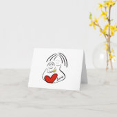 母の日 カード (黄色い花)