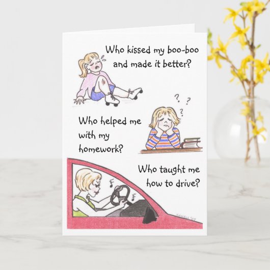 母の日 カード (黄色い花)