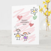 母の日 カード (黄色い花)