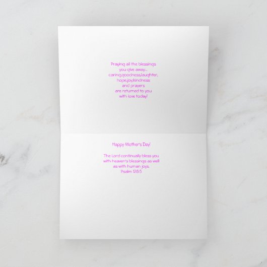 母の日 カード (内部)