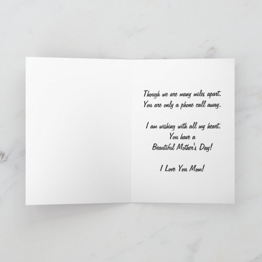 母の日 カード (内部)