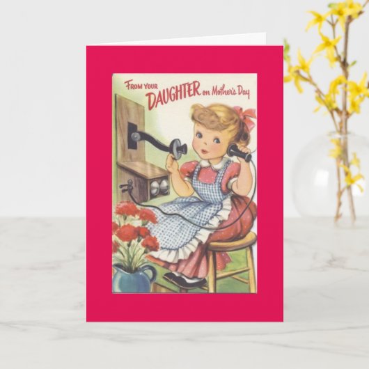 母の日 カード (黄色い花)