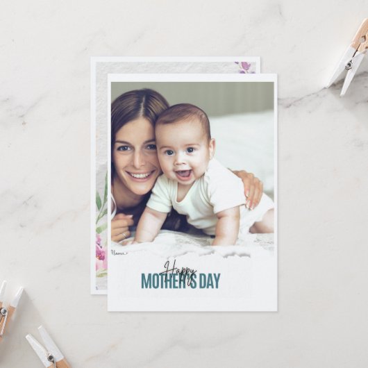 母の日 カード (正面/裏面インサイチュ)