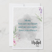 母の日 カード (裏面)