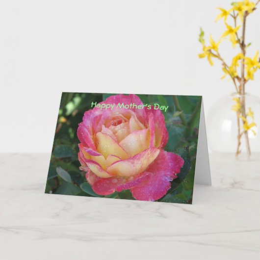 母の日 カード (黄色い花)