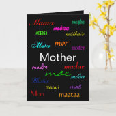 「母の日」カード カード (黄色い花)