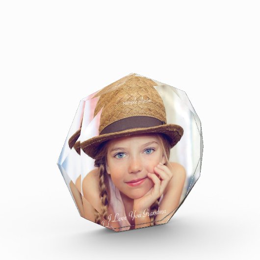 母の日，クリスマス，パーソナライズされたフォトブロック フォトブロック (左)