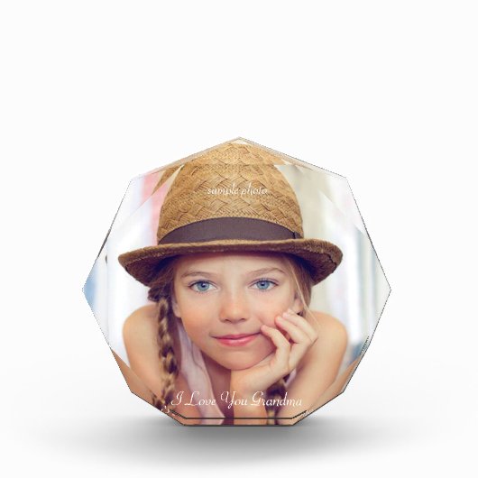 母の日,クリスマス,パーソナライズされたフォトブロック フォトブロック (正面)