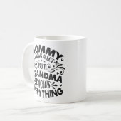 母の日 グランマは全てを知っている コーヒーマグカップ (正面左)
