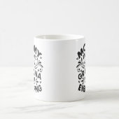 母の日 グランマは全てを知っている コーヒーマグカップ (中央)