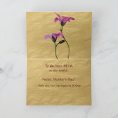 母の日（グリーティングカード） カード (内部)