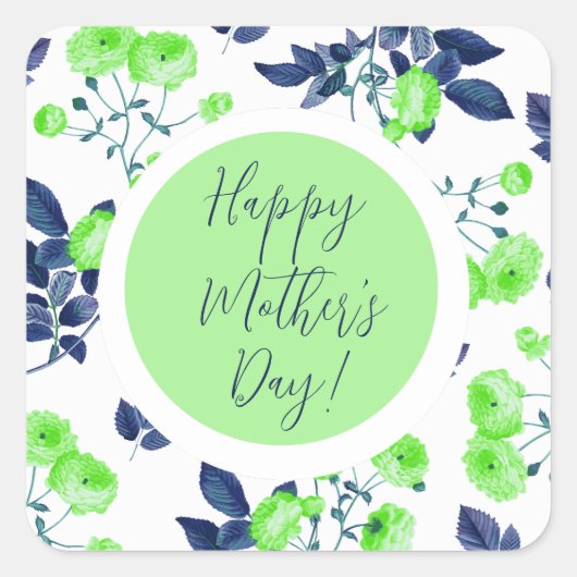 母の日 スクエアシール (正面)