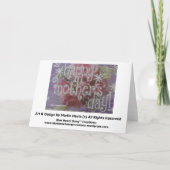 母の日 – スクラップブックカード カード (裏面)