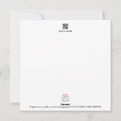 母の日 センター フラワー オレンジ アクア ピンク 2025 シーズンカード (裏面)