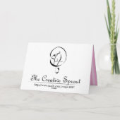 母の日 – ツインベビーガールズカード カード (裏面)