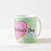 母の日 デザイン 花 エレガント マグカップ (正面右)