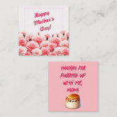 母の日 ノートカード (正面/裏面)