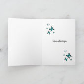 母の日 バタフライ グリーティング カード (内部)