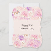 母の日、ピンクと紫のカーネーション。 (正面)