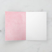 母の日-ピンクのチューリップの英国のスプリンガースパニエル カード (内部)