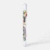 母の日 ピンクの芍薬の水彩の花輪 iPhoneケース (右側面)