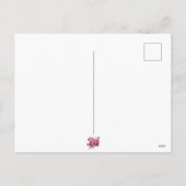 母の日 ピンクの芍薬の花 フローラルデザイン シーズンポストカード (裏面)