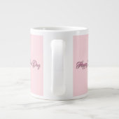 母の日 – ピンクチューリップ – ブルドッグ ジャンボコーヒーマグカップ (裏面)