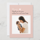 母の日 フラット ホリデー カード 写真|テキスト (正面)