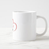 母の日 フラワーハートマグ ジャンボコーヒーマグカップ (右)