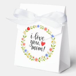 母の日 フラワー カリグラフィー｜I Love You Mom フェイバーボックス