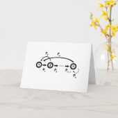 母の日（フローグラフ） カード (黄色い花)