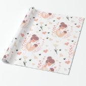 母の日(フローラとハート) ラッピングペーパー (アンロールド)