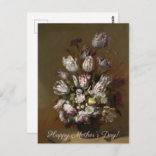 母の日 – フローラブーケ |オランダファインアート ポストカード (正面/裏面)