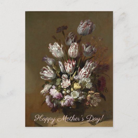 母の日 – フローラブーケ |オランダファインアート ポストカード (正面)