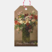 母の日 – フローラブーケ |フランスのファインアート ギフトタグ (正面)