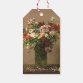 母の日 – フローラブーケ |フランスのファインアート ギフトタグ (裏面)