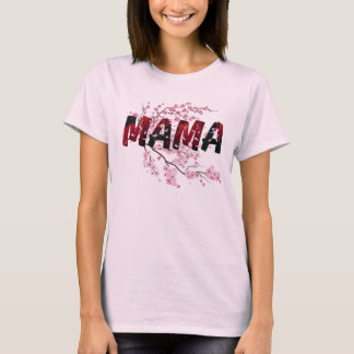 母の日 フローラルラブデザイン | かわいいピンクの花 Tシャツ