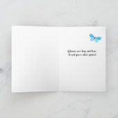 母の日(フローラ付きかわいらしおばさん縁ど) カード (内部)