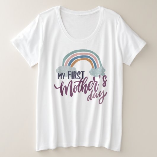 母の日 プラスサイズTシャツ (デザイン正面)