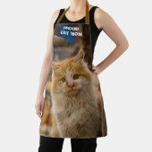 母の日、プリント中カスタムの猫の写真 エプロン (インサイチュ)