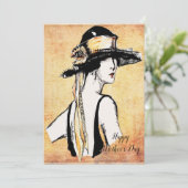 母の日/プレゼントのお母さん/ヴィンテージカード シーズンカード (スタンド正面)