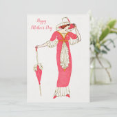 母の日/プレゼントのお母さん/ヴィンテージカード シーズンカード (スタンド正面)