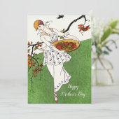 母の日/プレゼントのお母さん/ヴィンテージカード シーズンカード (スタンド正面)