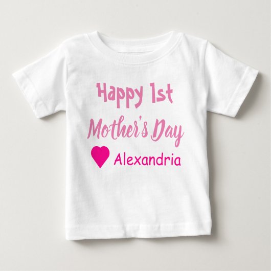 母の日 ベビーTシャツ (正面)