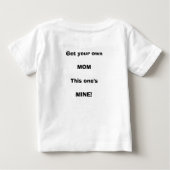 母の日 ベビーTシャツ (裏面)