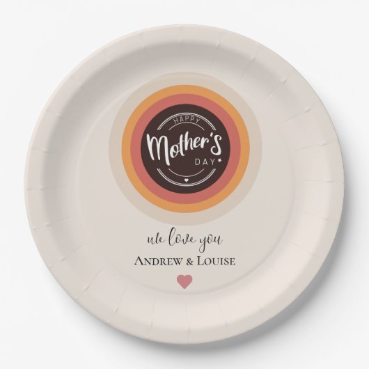 母の日 ペーパープレート (正面)
